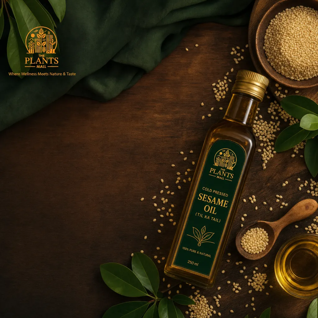 Benefits of Sesame Oil - Blog Hero Banner - The Plants Mall