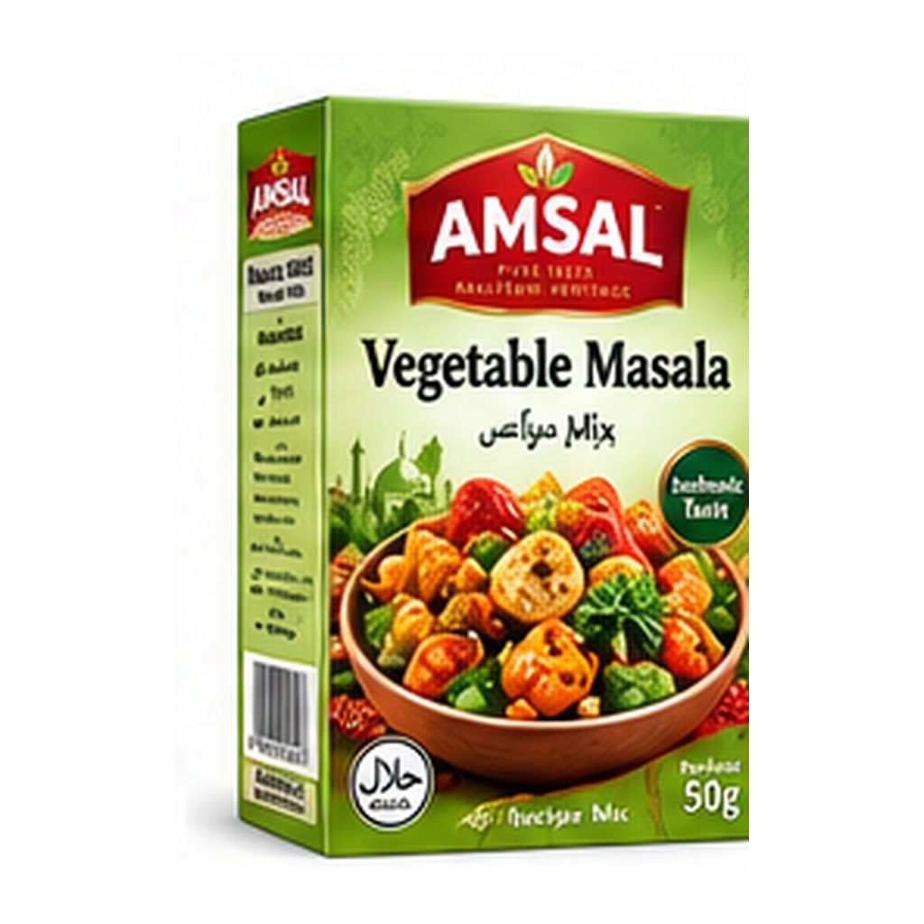 Amsal Vegetable Masala catalogue pack artwork