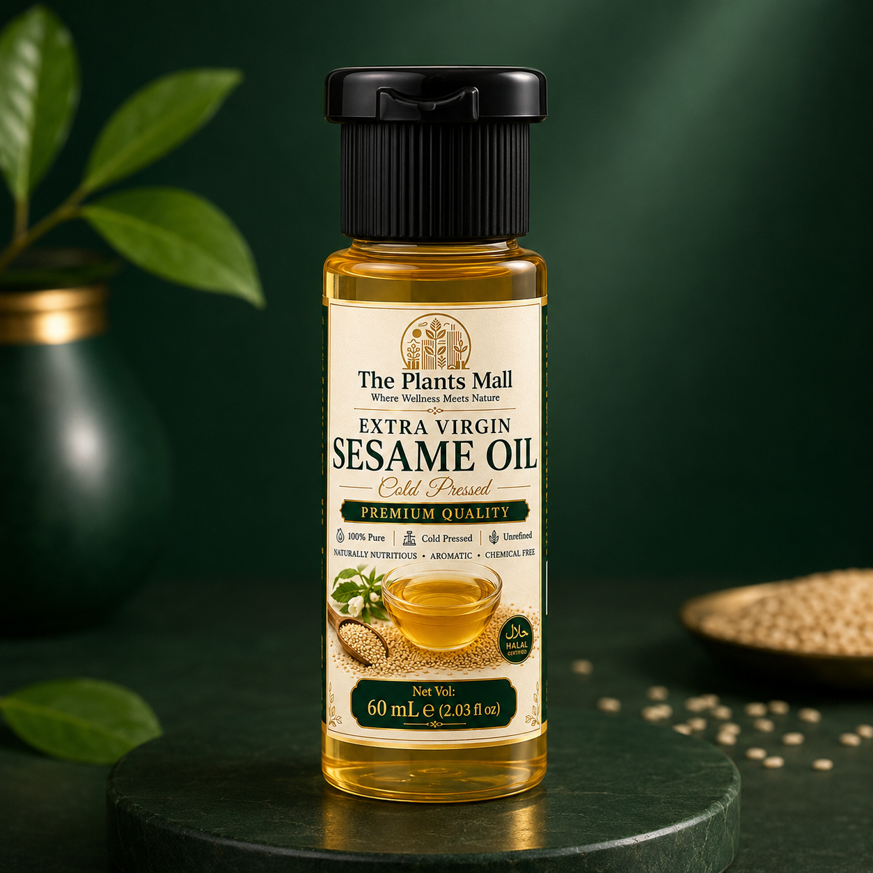 Extra Virgin Sesame Oil – 100% Pure Cold Pressed (Til Oil) | Natural & Healthy Cooking Oil