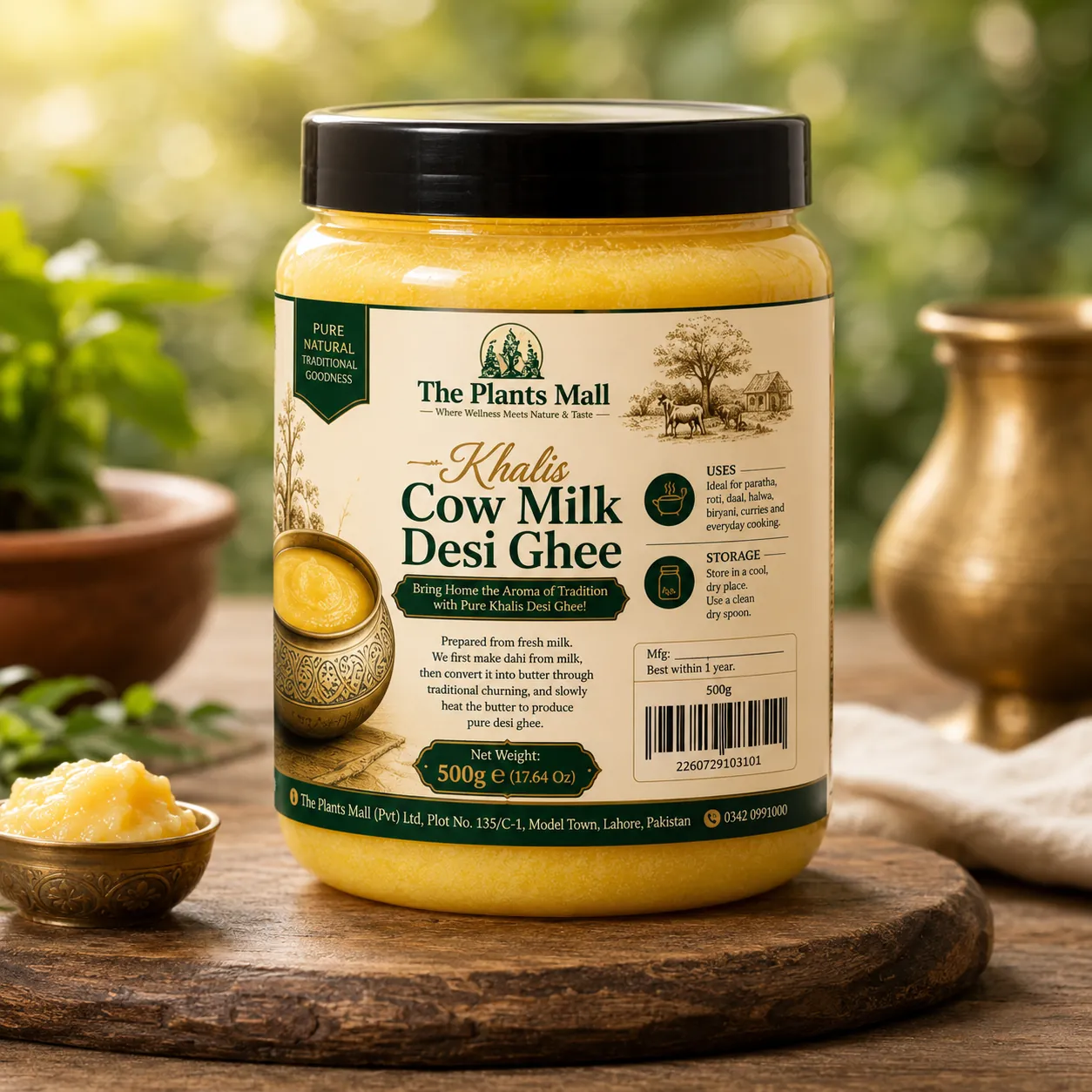 Cow Ghee | Khalis Cow Milk Desi Ghee | Traditionally Churned Pure Ghee | خالص گائے کے دودھ کا دیسی گھی