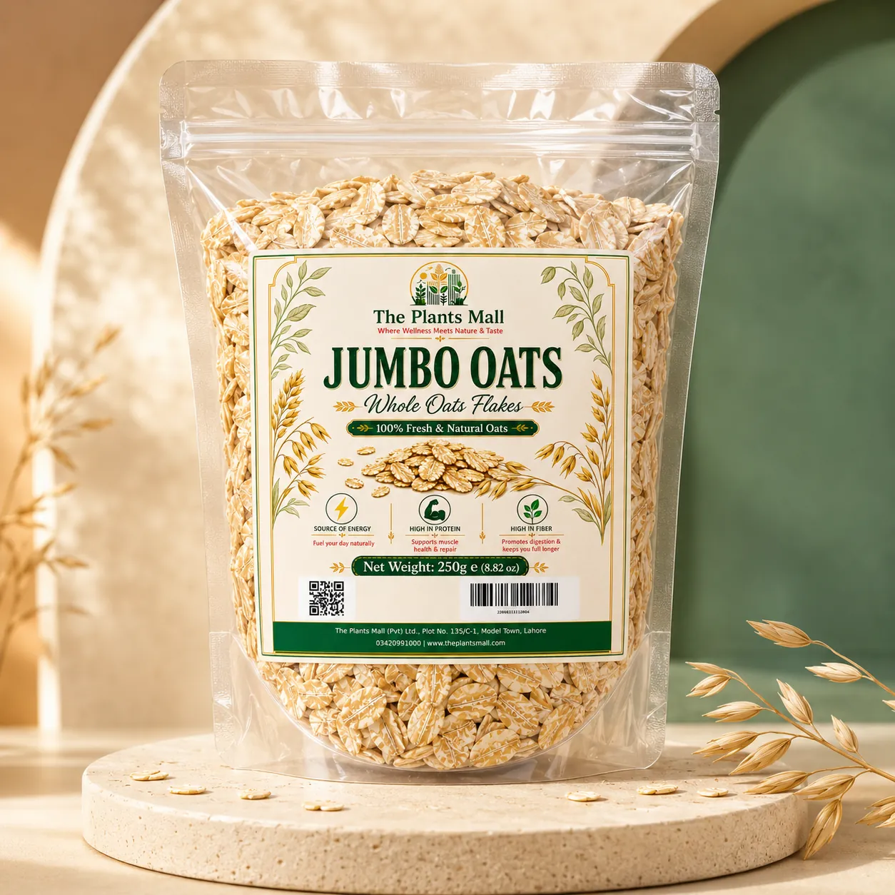 Jumbo Oats 100% Fresh and Natural Whole Oats Flakes