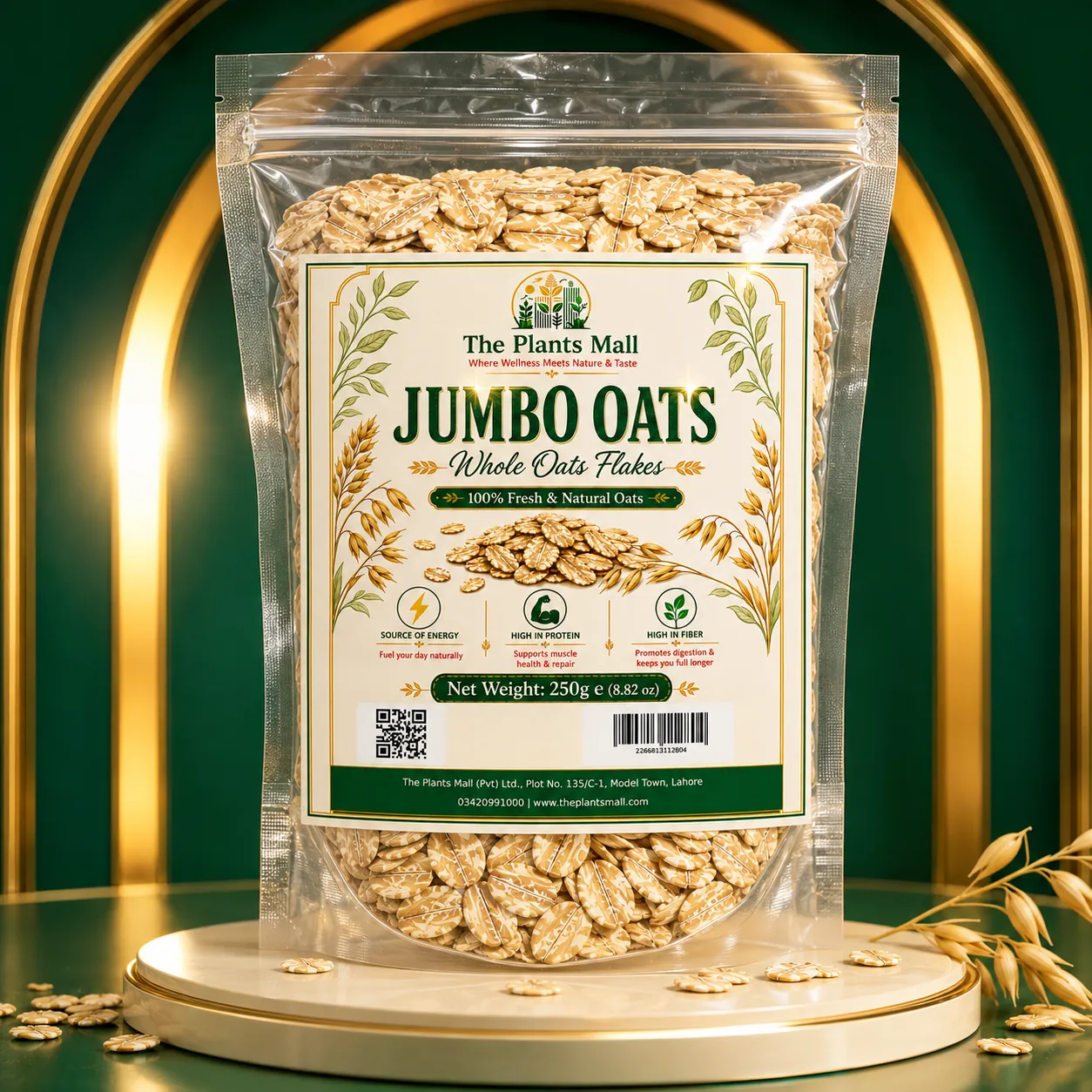 Jumbo Oats High Fiber and High Protein Whole Oats