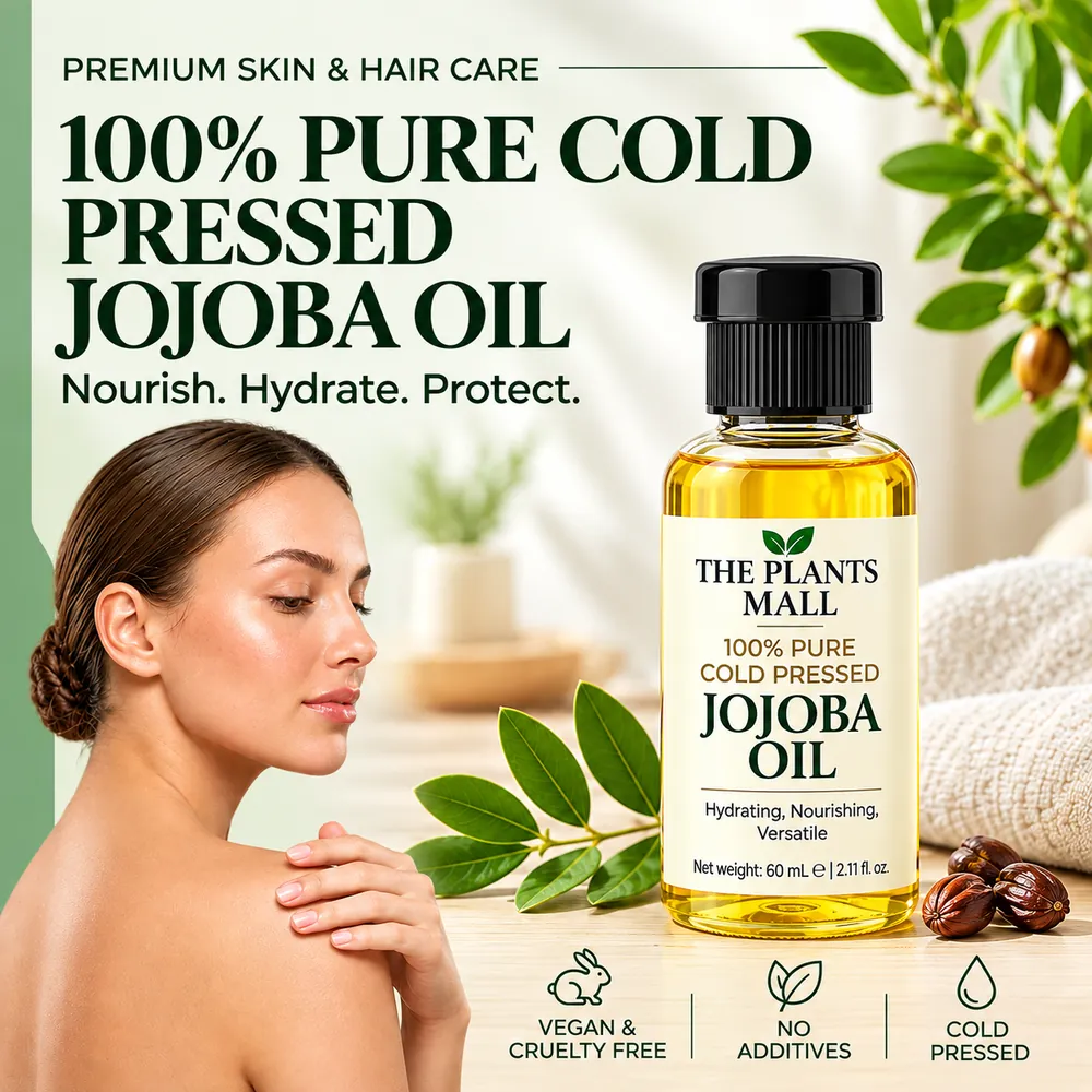 100% Pure Cold Pressed Jojoba Oil